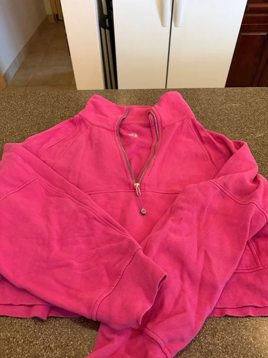 lululemon athletica Hot Pink Half-Zip Cropped Sweatshirt - Picture 12 of 13